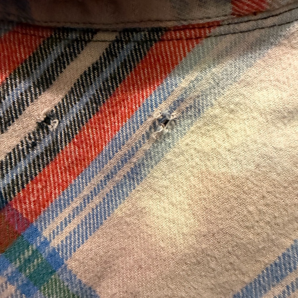 We The Free Multicolor Plaid Patchwork Women's Top - image 5